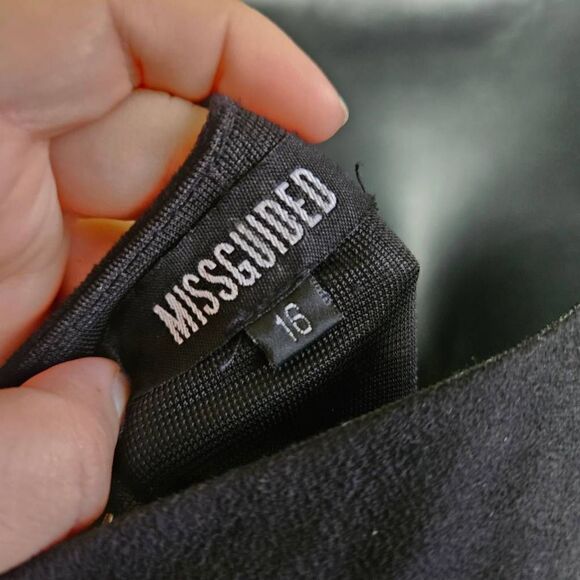 Missguided Faux Suede Midi Dress - Picture 8 of 8